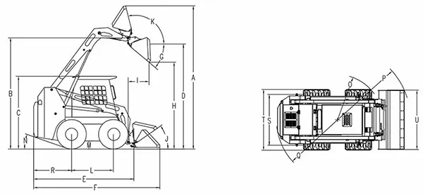 Chargeuse compacte sur pneus JC65GH
