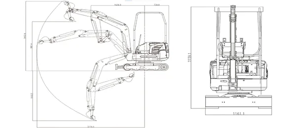 Pelle sur chenilles KE18